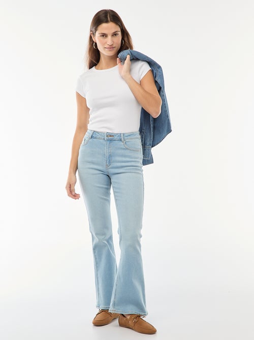 High-waisted flare/bootcut jeans - L34 - Kiabi