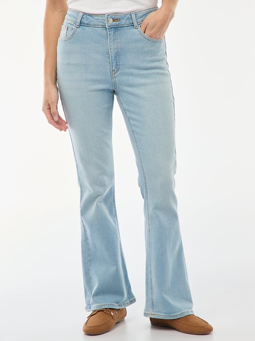 High-waisted flare/bootcut jeans - L34 - Kiabi