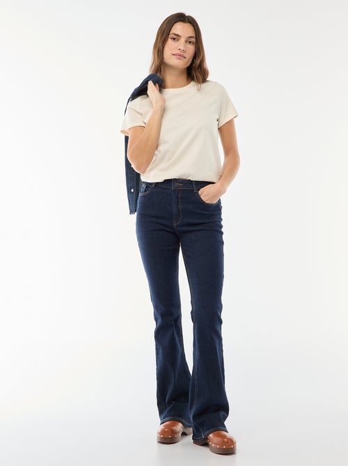 High-Waisted Flare/Bootcut Jeans - L34 - Kiabi