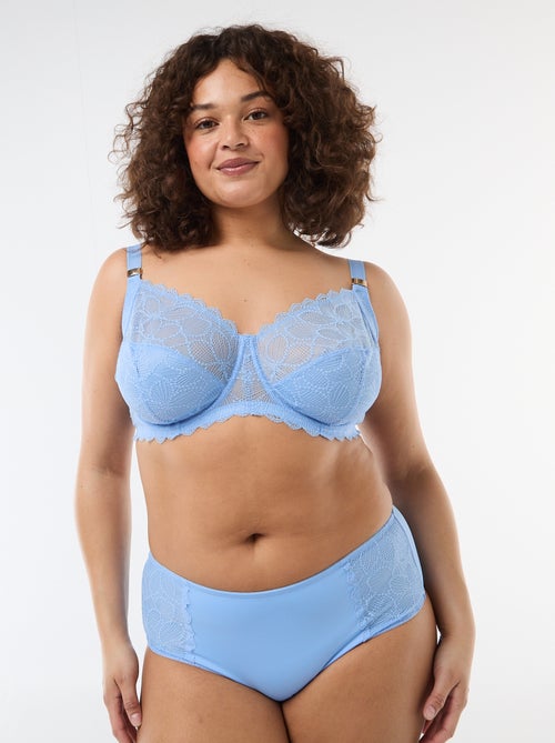 High-waisted lace briefs - Kiabi