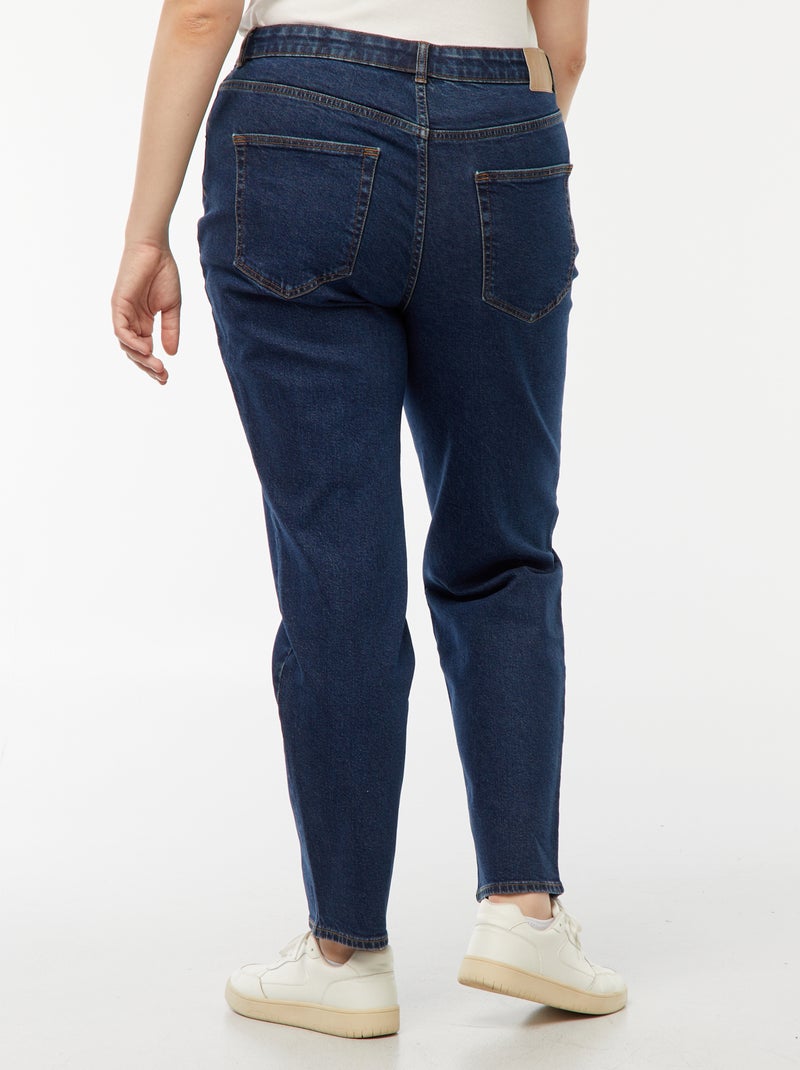High-waisted mom jeans - L28 Blue - Kiabi