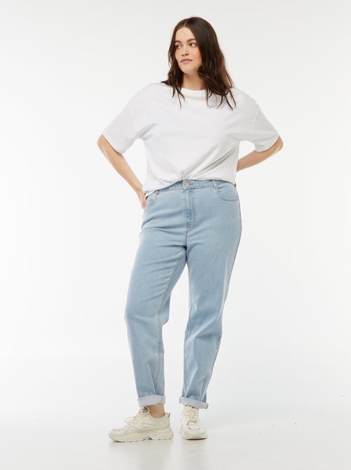 High-waisted mom jeans - L28 - Kiabi