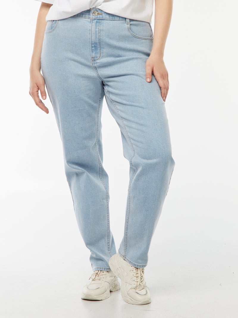 High-waisted mom jeans - L28 Blue - Kiabi