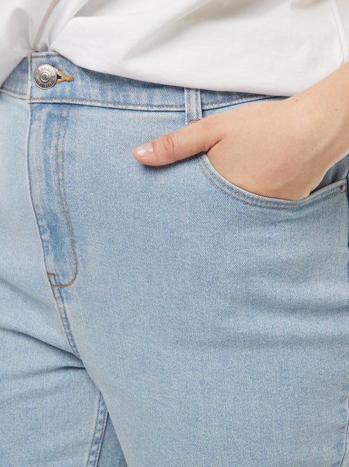 High-waisted mom jeans - L28 - Kiabi