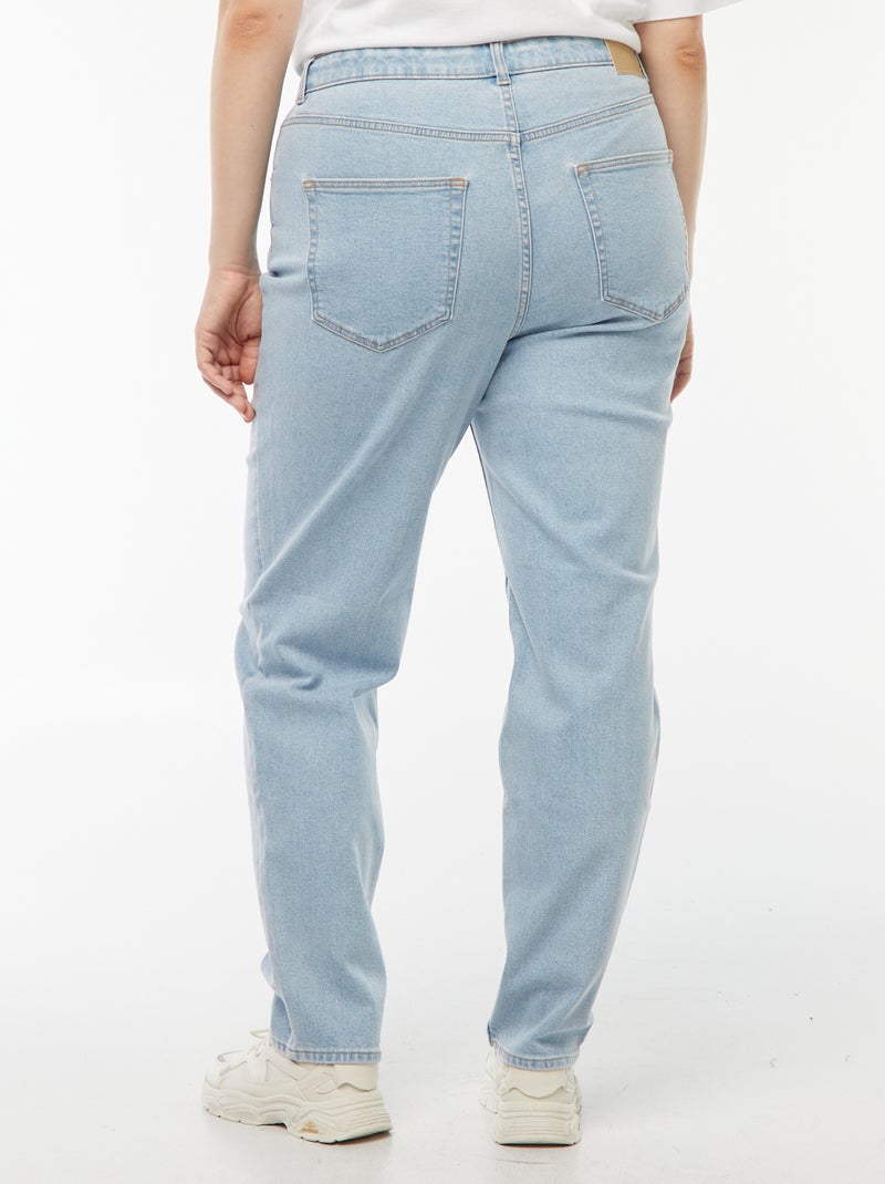 High-waisted mom jeans - L34 Blue - Kiabi