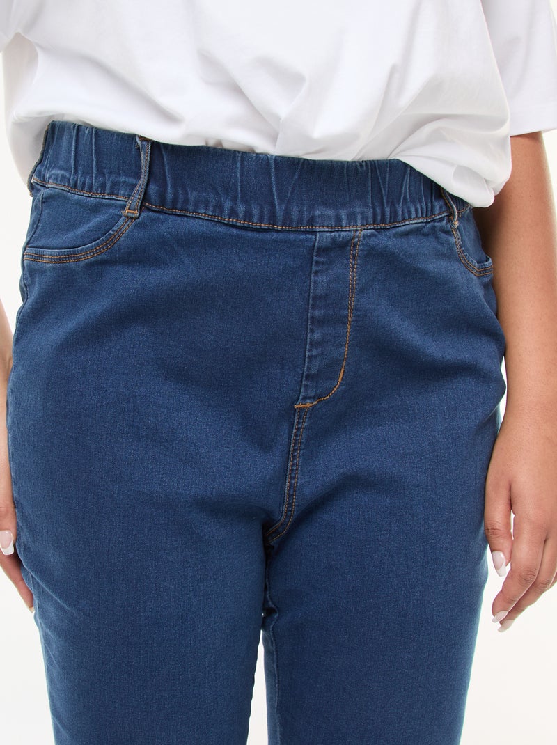 High-waisted regular stretch jeggings BLUE - Kiabi