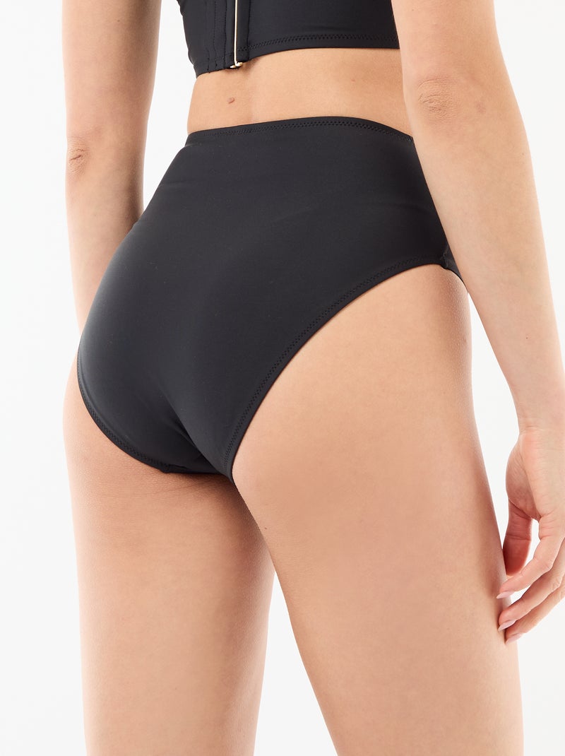 High-waisted shapewear bikini bottoms Black - Kiabi