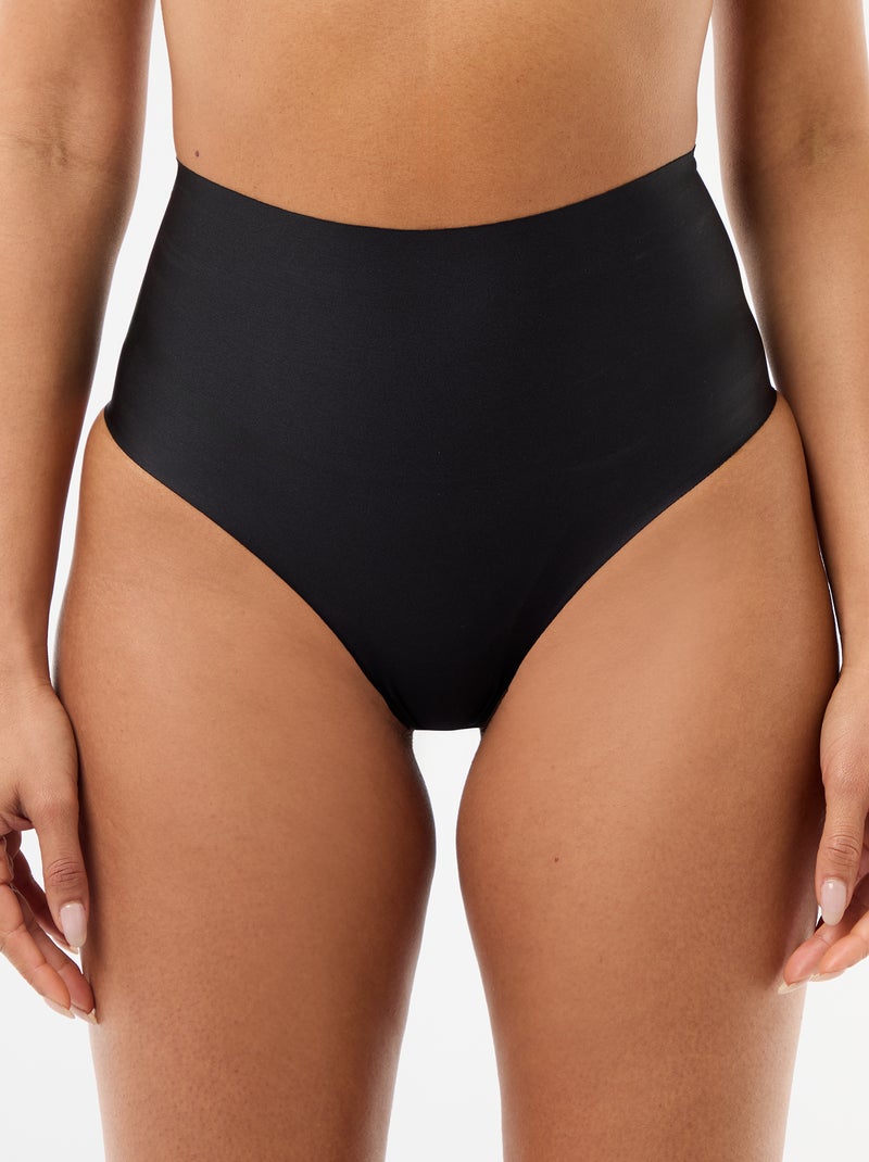 High-waisted shapewear briefs Black - Kiabi