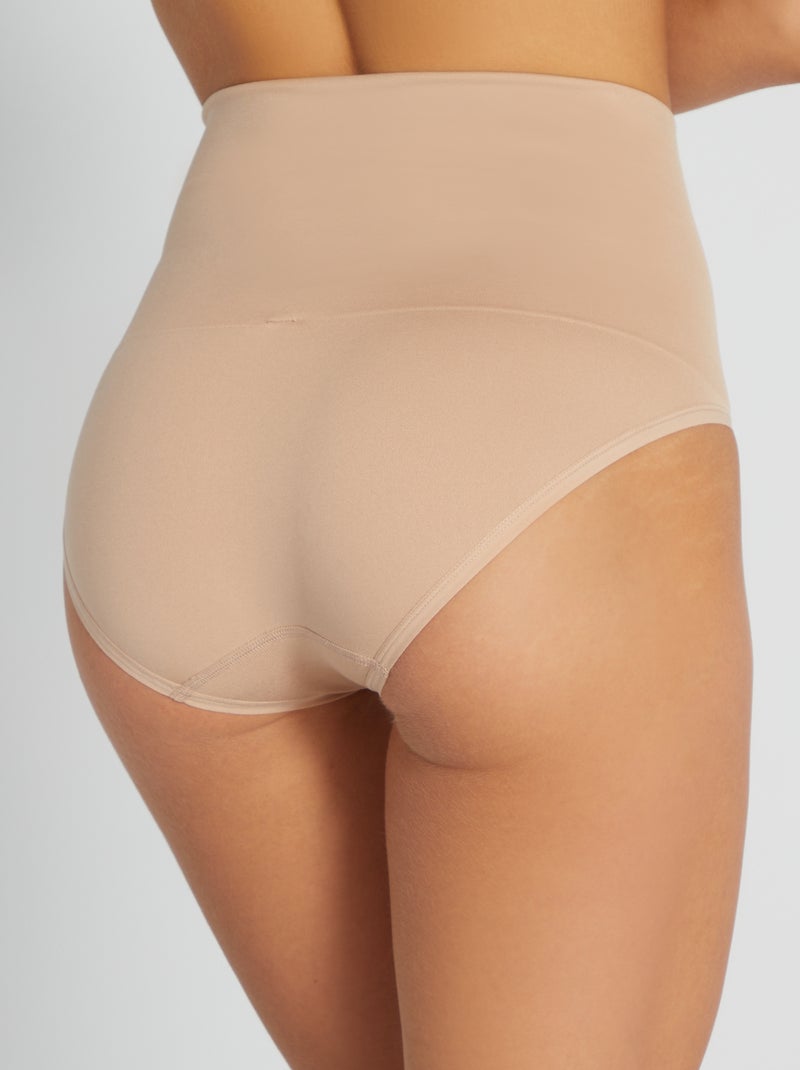High-Waisted Shaping Briefs PINK - Kiabi
