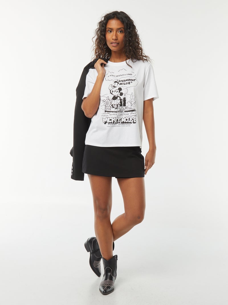 High-waisted skort black - Kiabi