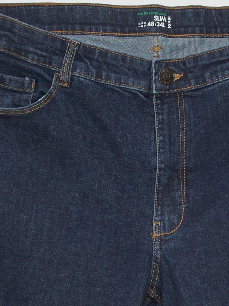 High-waisted slim-fit jeans - L34 BLUE - Kiabi