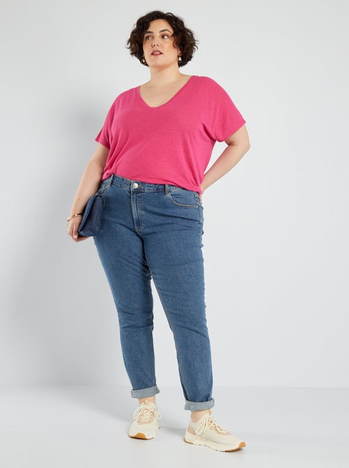 High-waisted slim-fit jeans - L34 - Kiabi