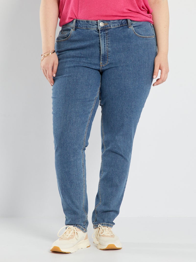 High-waisted slim jeans - L32 BLUE - Kiabi
