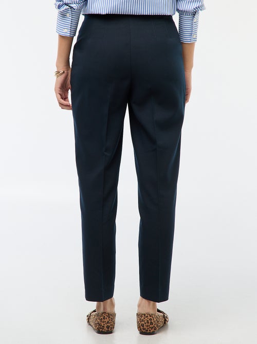 High-Waisted Straight Leg Trousers - Kiabi