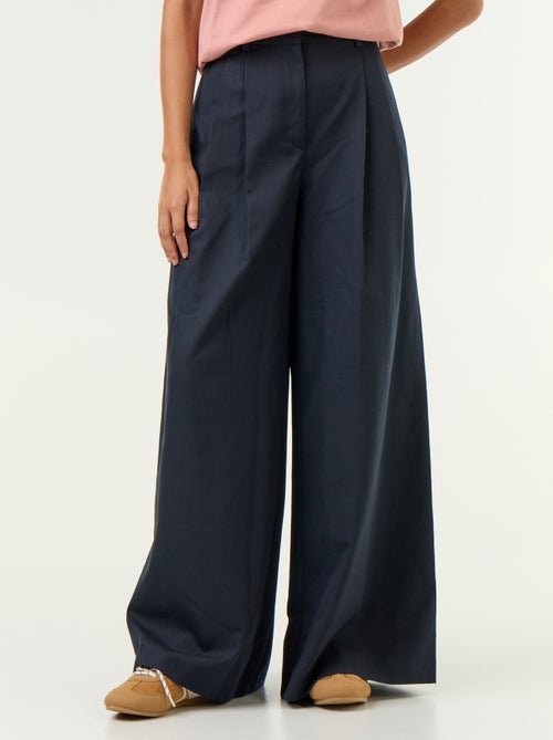 High-waisted wide-leg pants - Kiabi