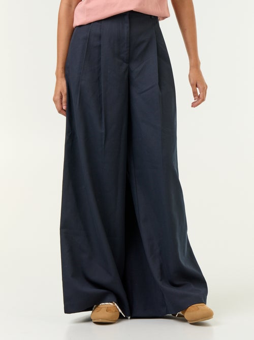 High-waisted wide-leg pants - Kiabi