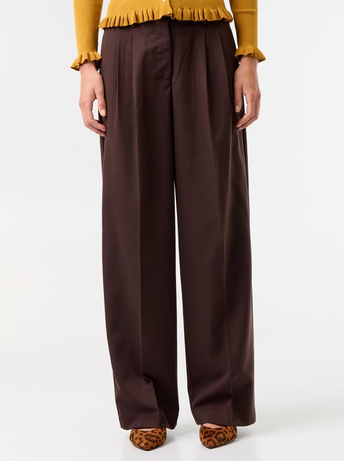 High-Waisted Wide-Leg Pants - Kiabi