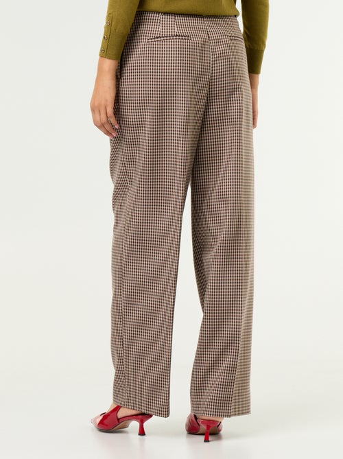 High-Waisted Wide-Leg Pants - Kiabi