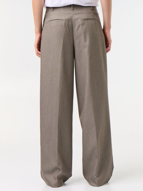High-Waisted Wide-Leg Pants - Kiabi
