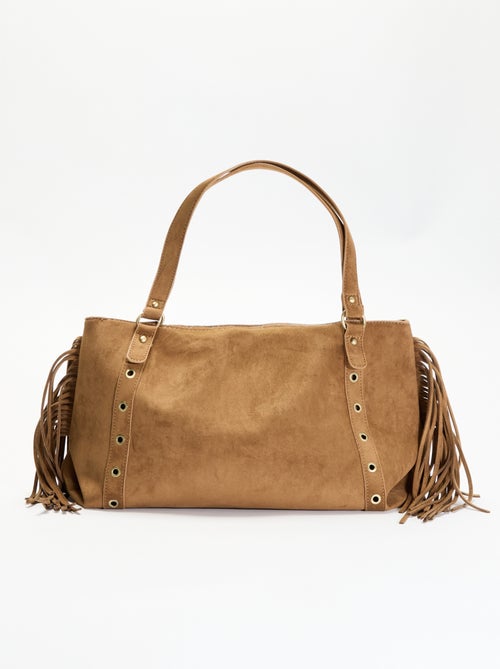 Hobo-Tasche mit Fransen - Kiabi Hobo-Tasche mit Fransen - Kiabi