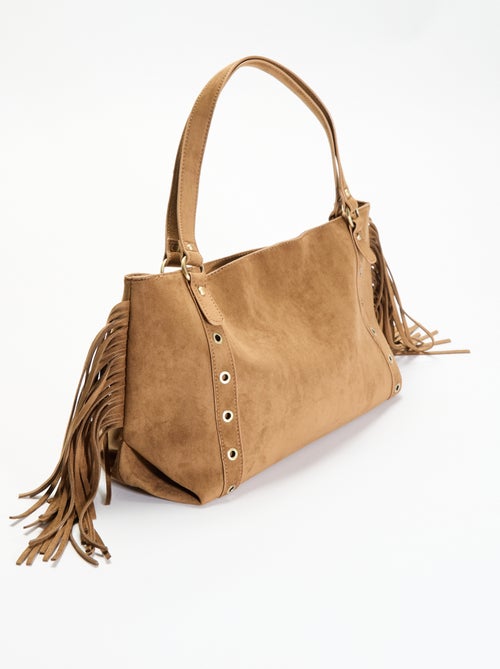 Hobo-Tasche mit Fransen - Kiabi Hobo-Tasche mit Fransen - Kiabi