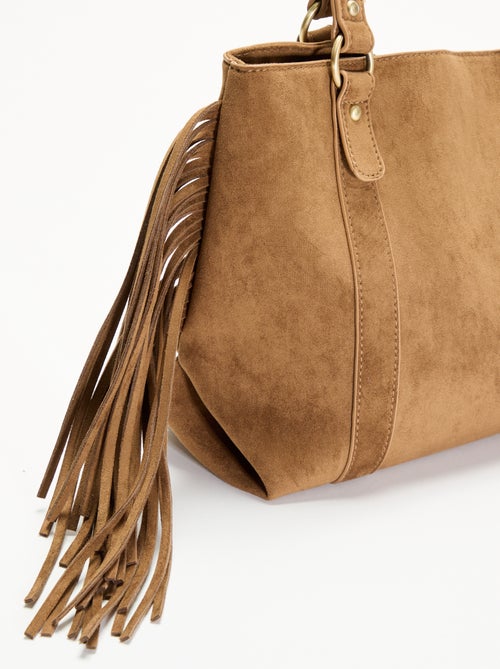 Hobo-Tasche mit Fransen - Kiabi Hobo-Tasche mit Fransen - Kiabi