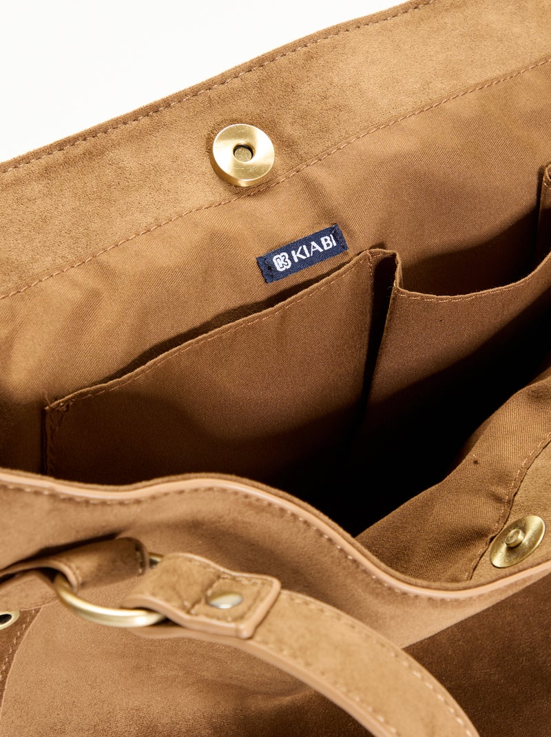 Hobo-Tasche mit Fransen Kaki - Kiabi