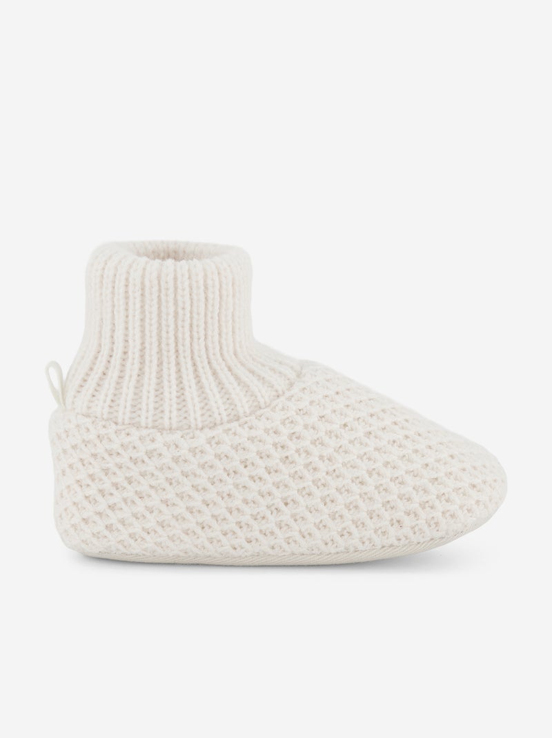Hochgeschlossene Strick-Finkli Beige - Kiabi