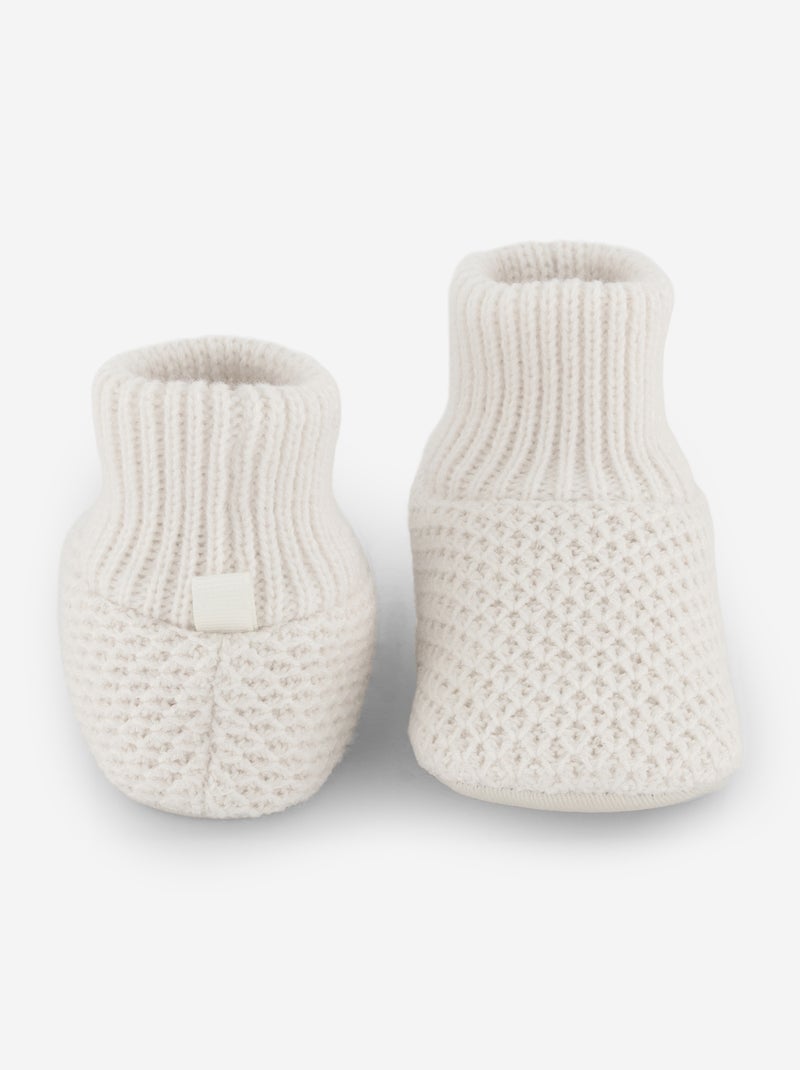 Hochgeschlossene Strick-Finkli Beige - Kiabi