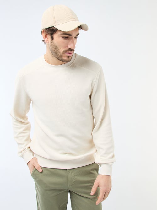 Honeycomb Knit Sweatshirt - Kiabi