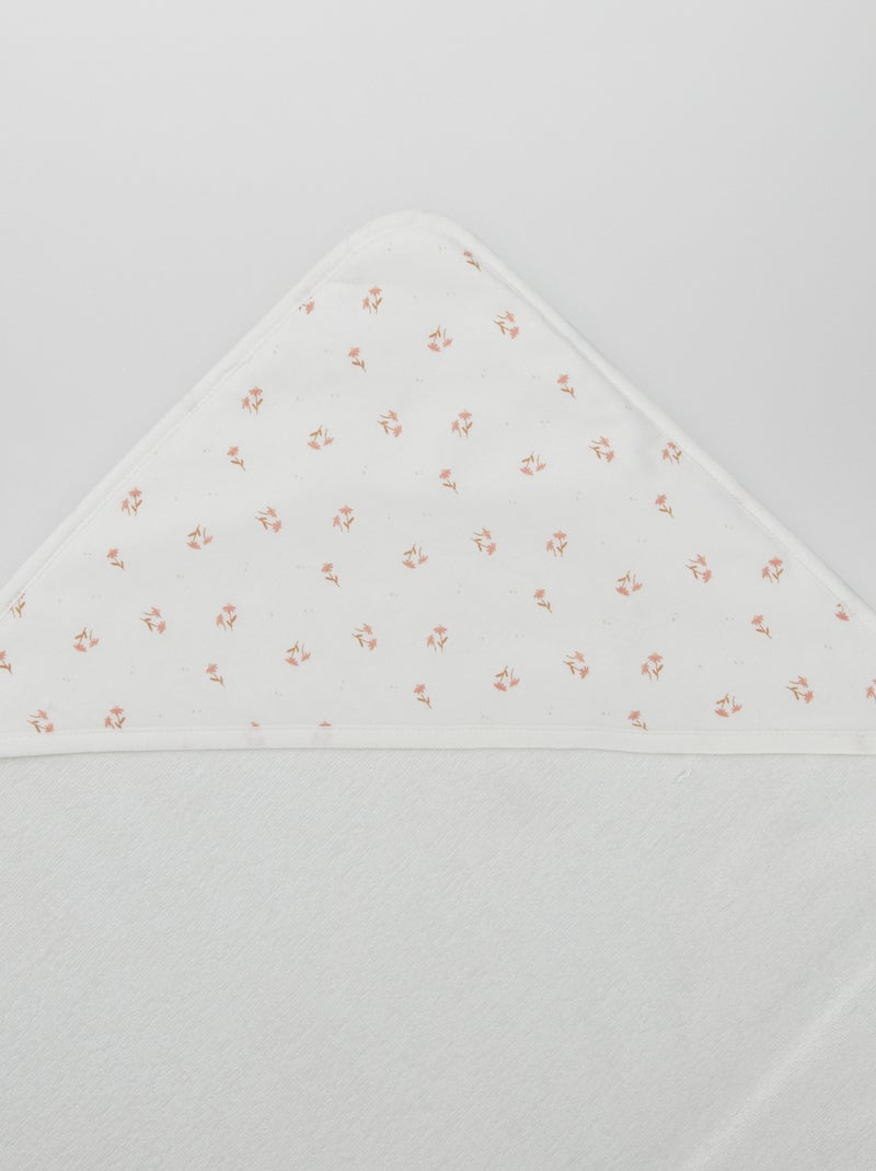 Hooded bath towel WHITE - Kiabi
