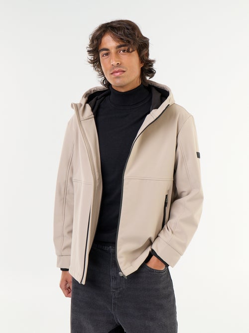 Hooded Neoprene Jacket with Microfleece Lining - Kiabi