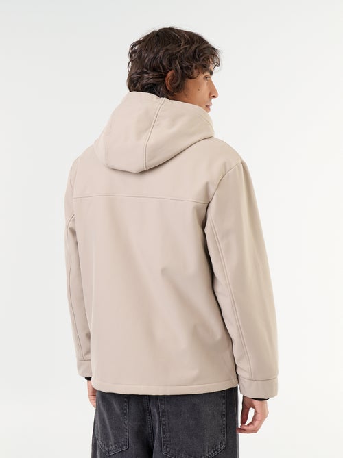 Hooded Neoprene Jacket with Microfleece Lining - Kiabi