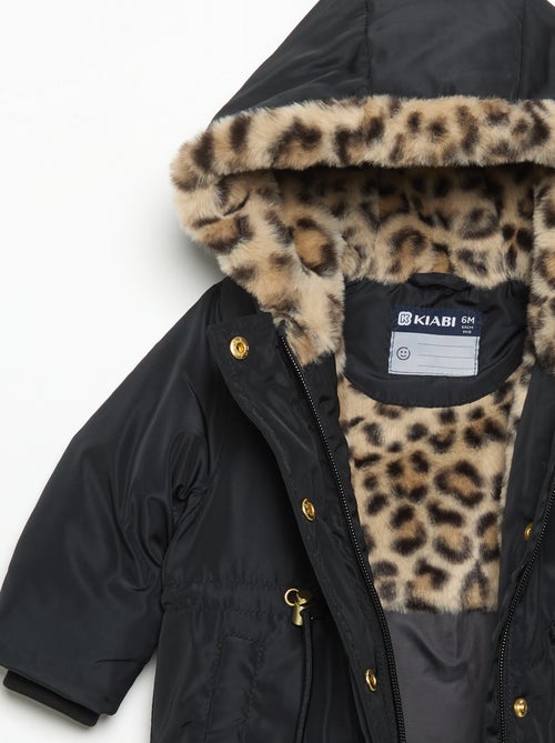 Hooded Parka with Faux Fur Lining - Kiabi