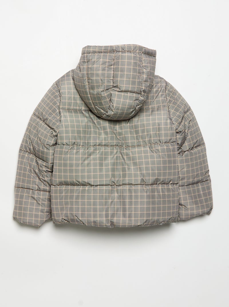 Hooded Puffer Jacket Grey - Kiabi