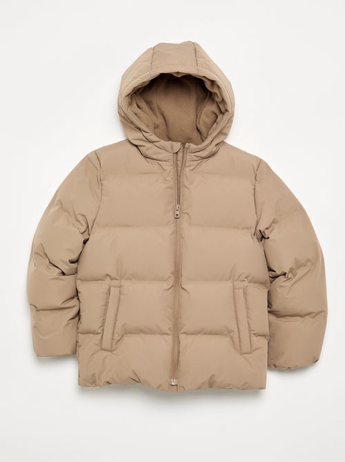 Hooded Quilted Puffer Jacket - Kiabi