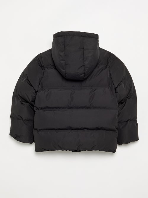 Hooded Quilted Puffer Jacket - Kiabi