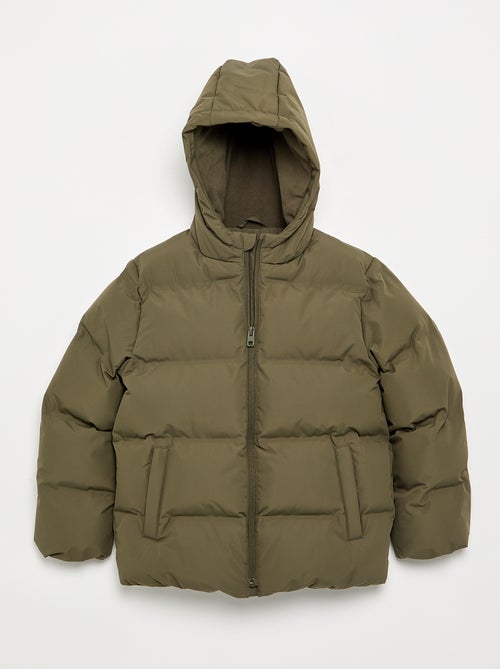 Hooded Quilted Puffer Jacket - Kiabi