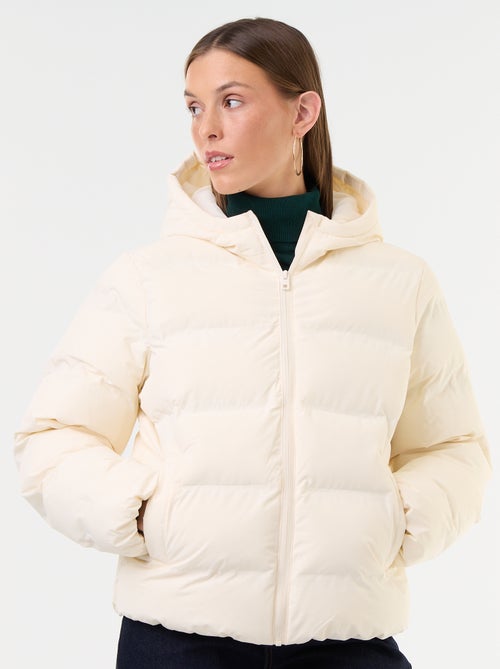 Hooded quilted puffer jacket - Kiabi