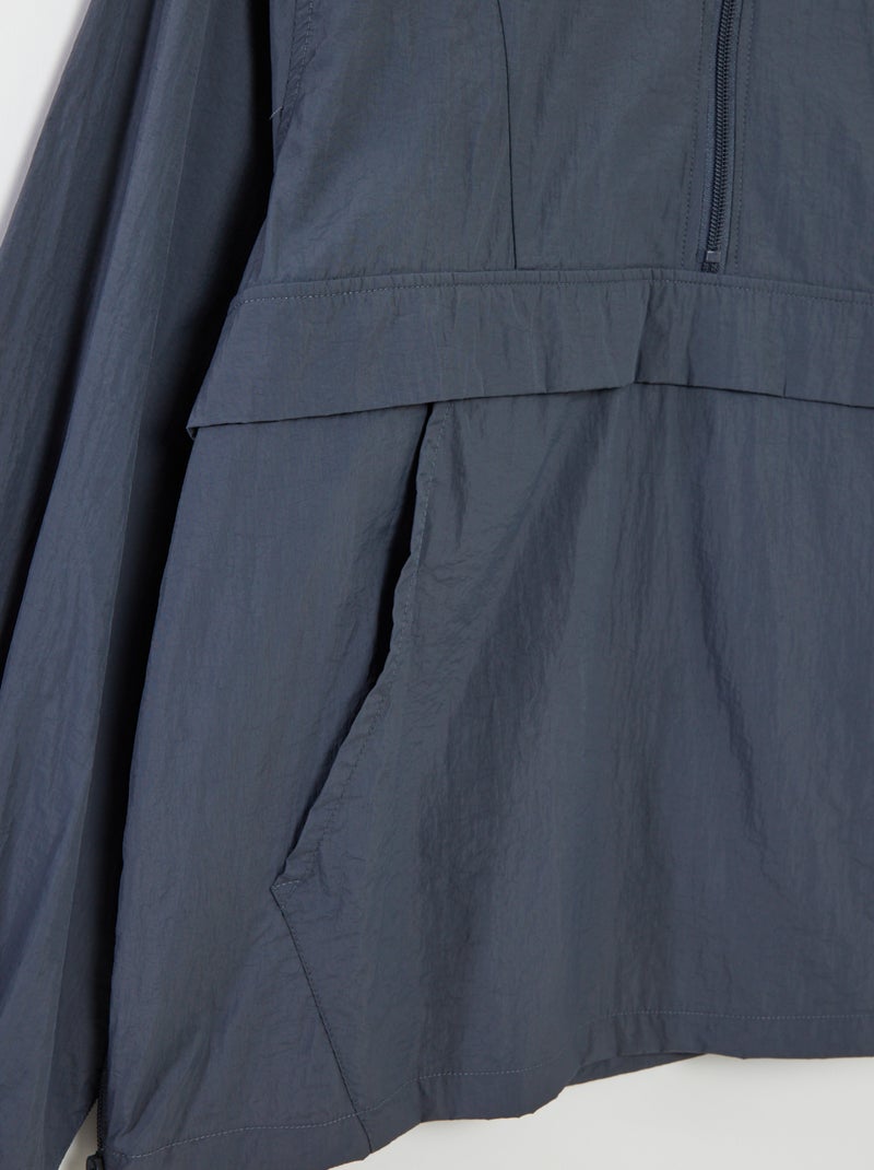 Hooded rain jacket - easy-to-wear collection BLUE - Kiabi