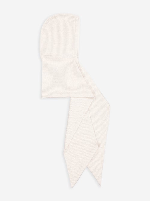Hooded Ribbed Knit Scarf - Kiabi