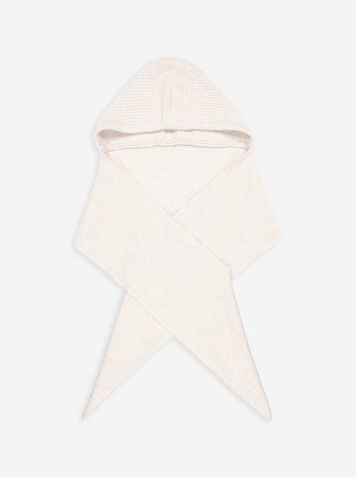 Hooded Ribbed Knit Scarf - Kiabi