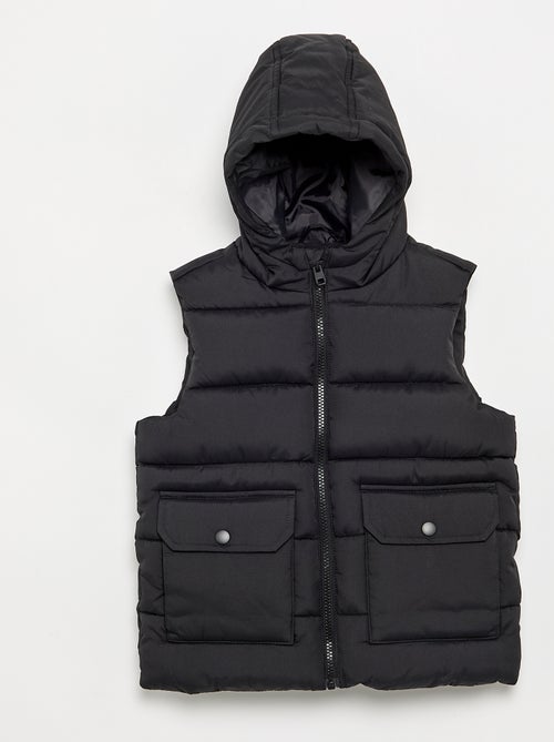 Hooded Sleeveless Puffer Jacket - Kiabi