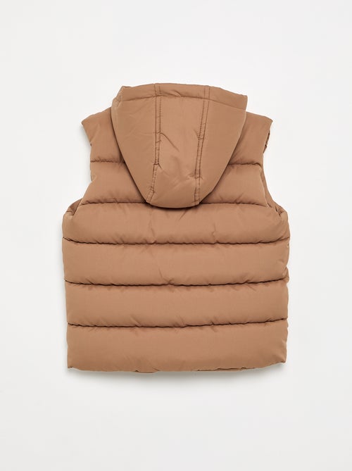 Hooded Sleeveless Puffer Jacket - Kiabi