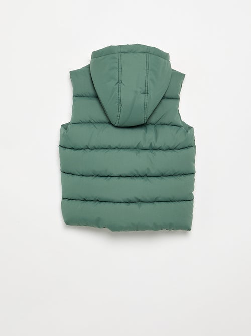 Hooded Sleeveless Puffer Jacket - Kiabi