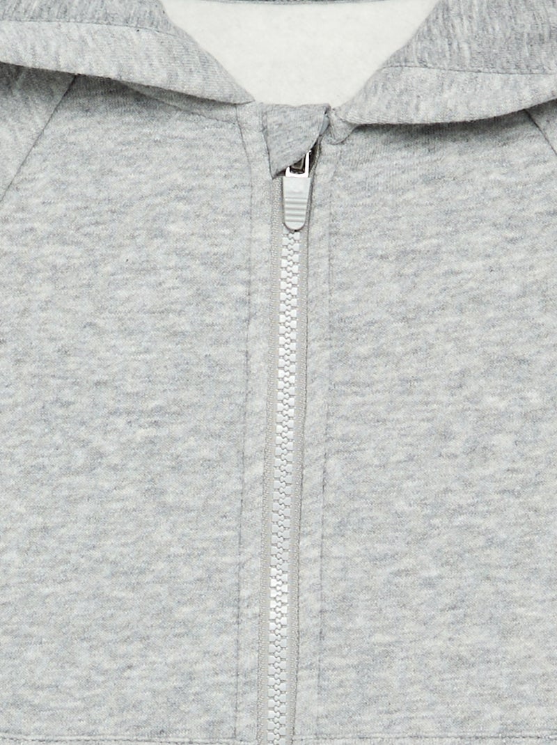 Hooded sweatshirt - easy-dressing collection Grey - Kiabi