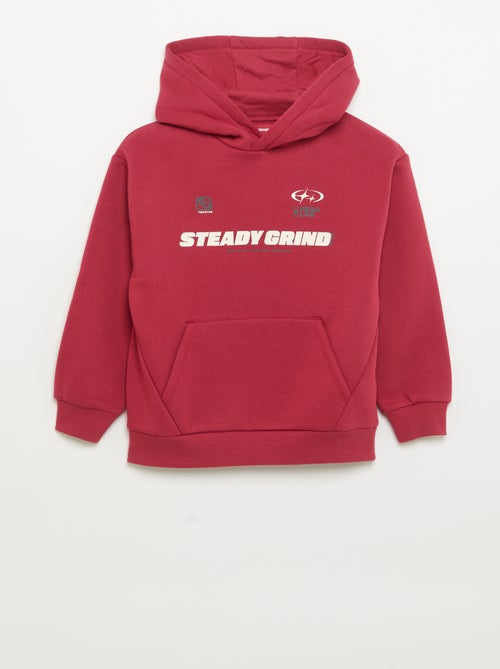 Hooded sweatshirt with kangaroo pocket - Kiabi