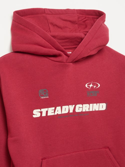 Hooded sweatshirt with kangaroo pocket - Kiabi