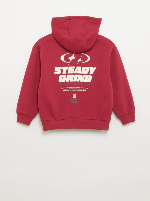 Hooded sweatshirt with kangaroo pocket - Kiabi