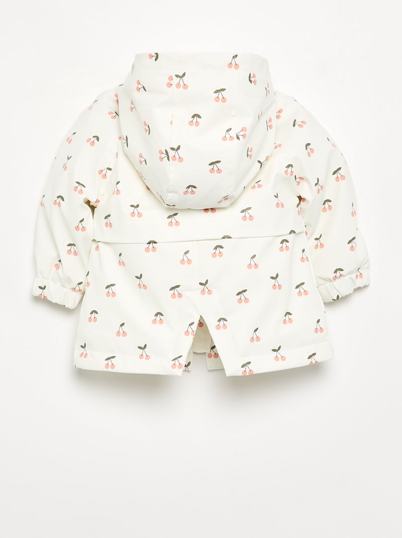 Hooded water-repellent parka White - Kiabi